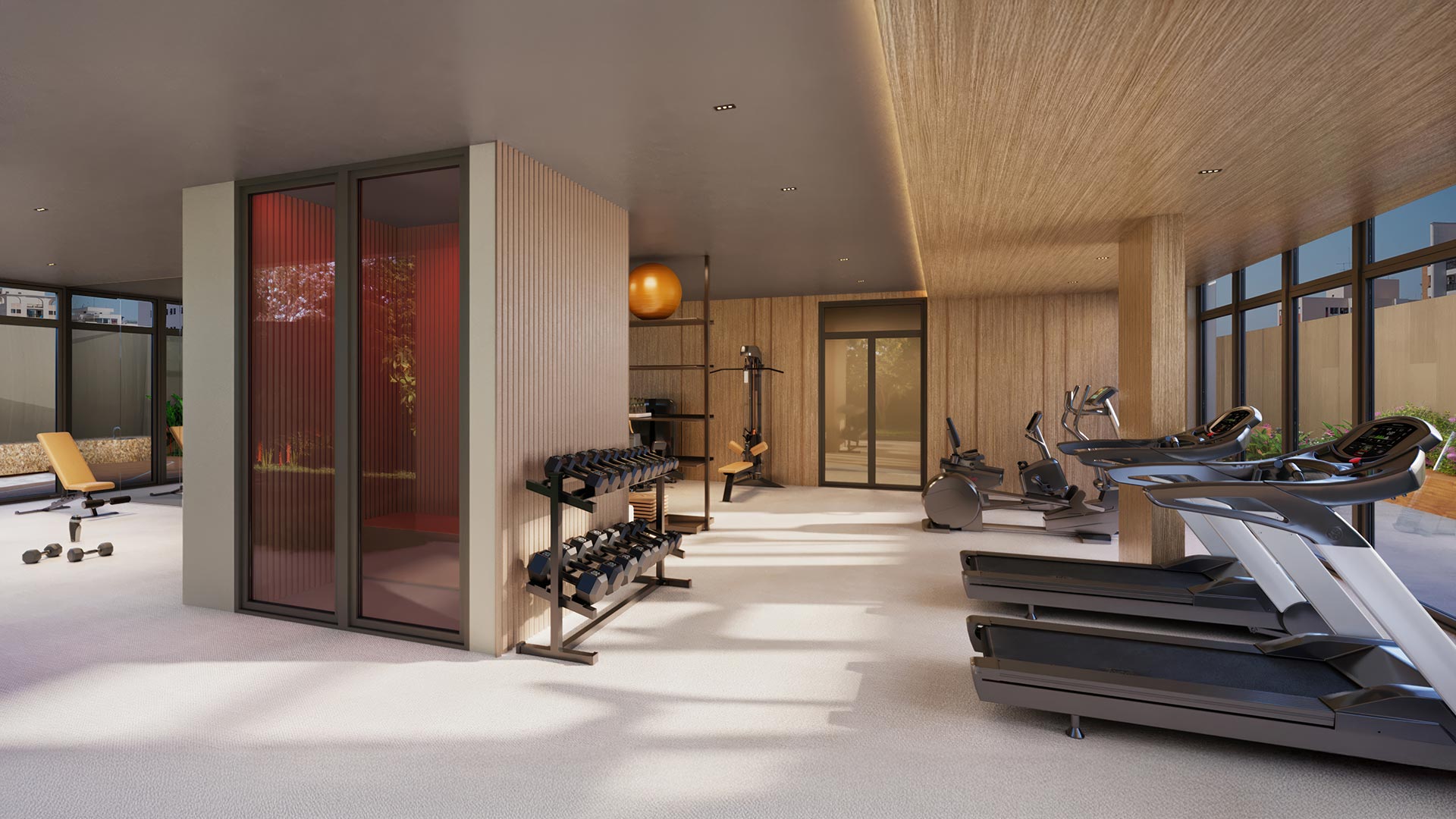 Fitness Multifuncional e Recovery Lounge